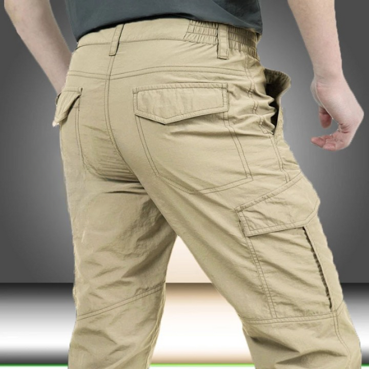 DruneFunktionale und Stilvolle Herren Cargo Hose mit Praktischen Klappen Taschen