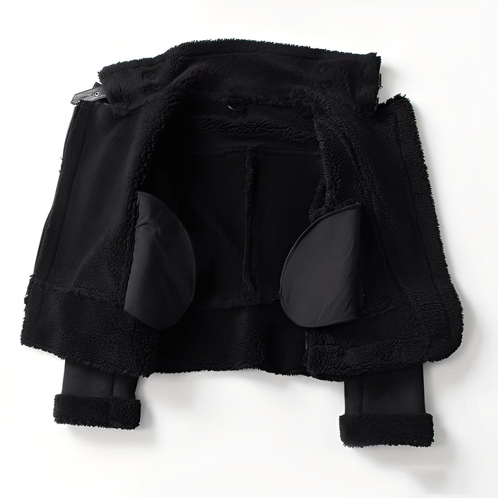 Drune | Warme Bikerjacke aus Schaffell für Frauen