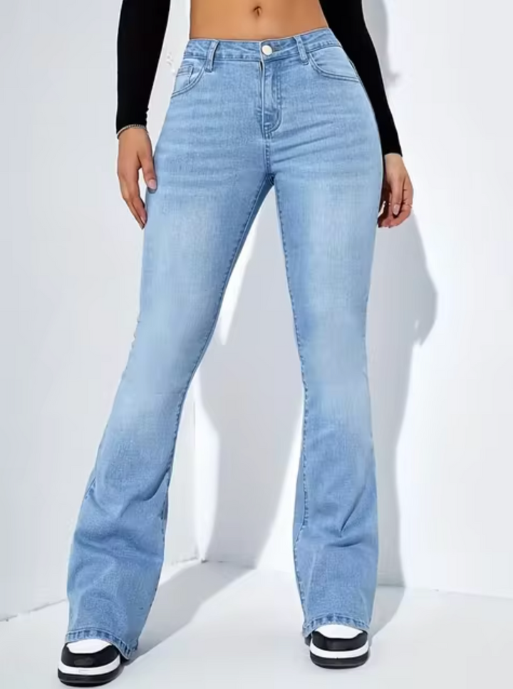 Drune | Schicke High-Waist-Schlagjeans für Damen