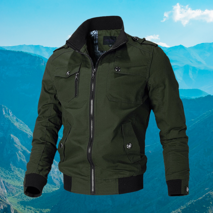 Drune | Bomberjacke Mit Stilvollem Reißverschluss
