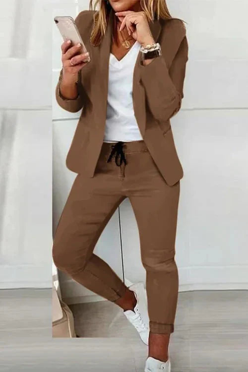 Drune | Langärmeliger Blazer Und Hose Stil