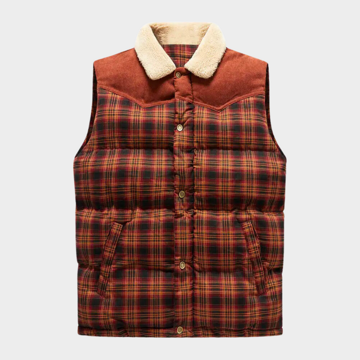Drune | Klassisch kariertes Herren Bodywarmer