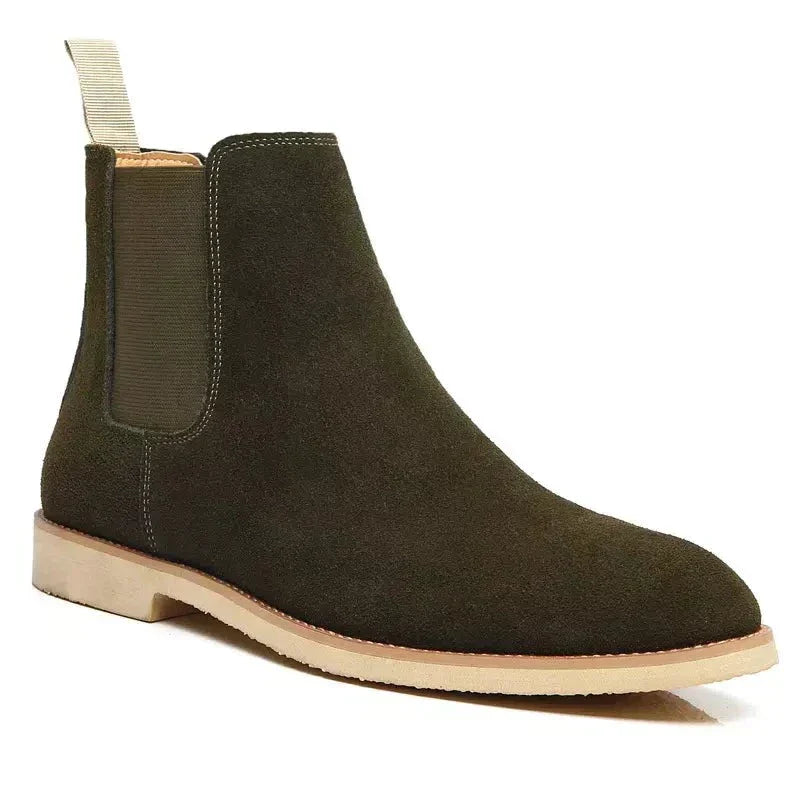 Drune | Luxe Kalb Wildleder Chelsea Boots Mit Leder Innensohle