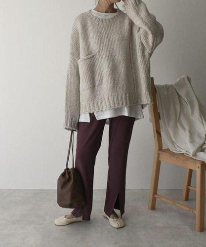 Drune | Moderner Strickpullover mit Taschen Ideal für den Winter