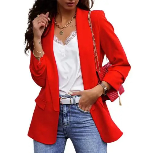 Drune | Stilvolle Damen Blazer mit Einzelknopfverschluss Ideal für Die Arbeit