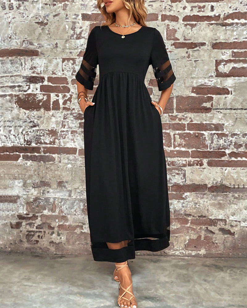 Drune | Elegantes Kleid mit Rundhalsausschnitt