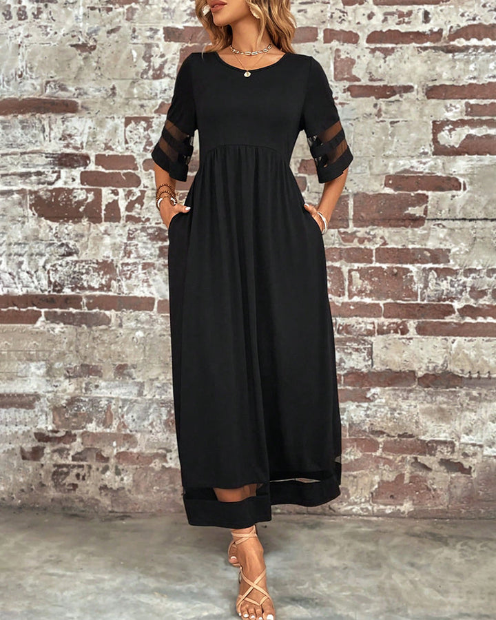 Drune | Elegantes Kleid mit Rundhalsausschnitt