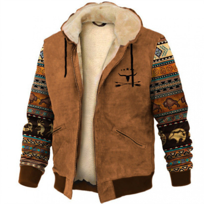 Drune | Hoodie Wollmix - Relaxed Fit Boho Stil