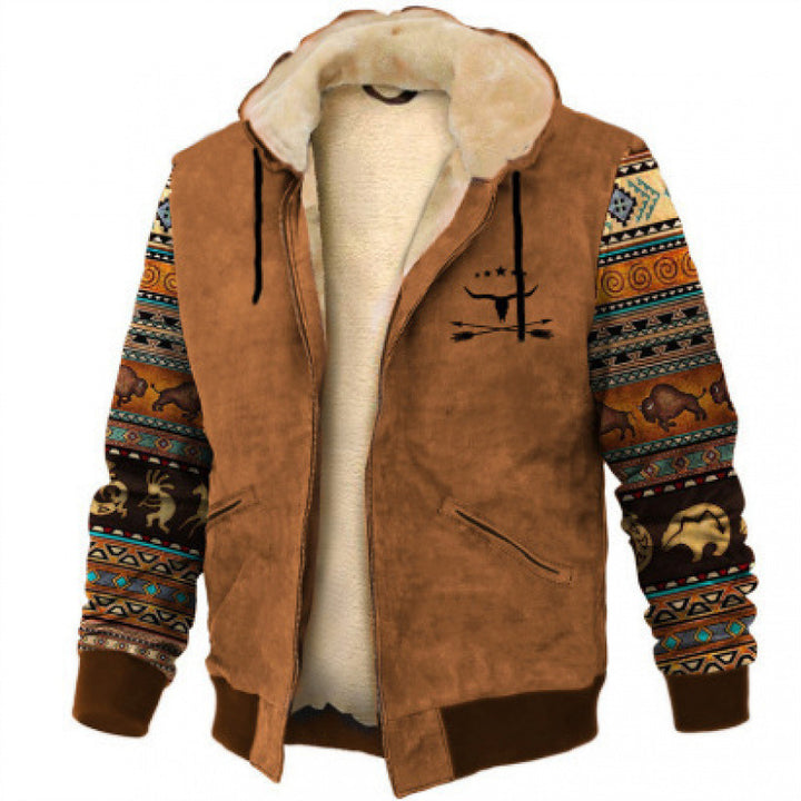 Drune | Hoodie Wollmix - Relaxed Fit Boho Stil