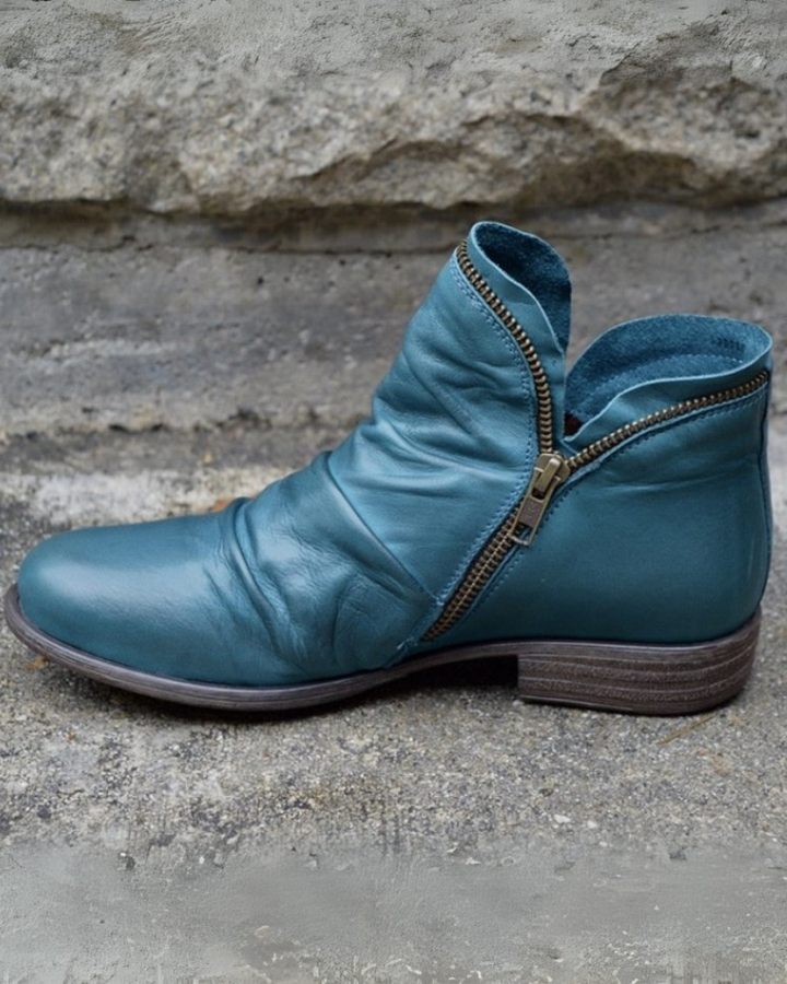 Drune | Lederstiefel mit Reißverschluss