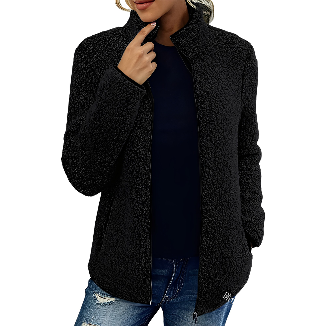 Drune | Eleganter Fleece-Veloursmantel für Damen