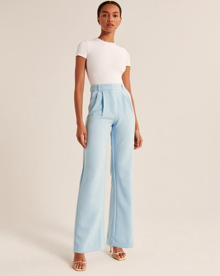 Drune | Casual Hose mit Hoher Taille und Weitem Bein für Damen