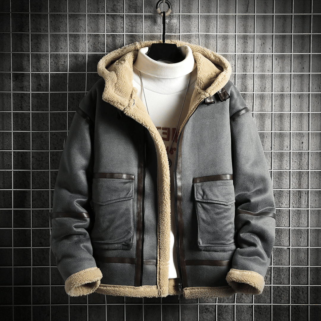 Drune | Sherpa Edge Suede Jacke