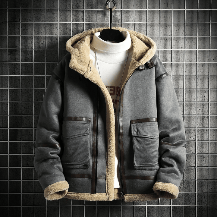 Drune | Sherpa Edge Suede Jacke