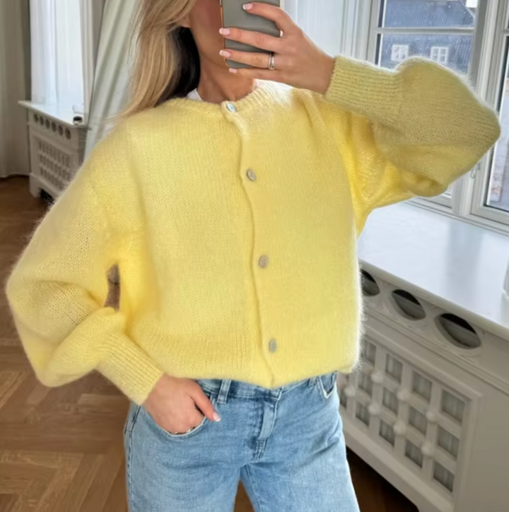 Drune – Gebreid vest met knoopsluiting