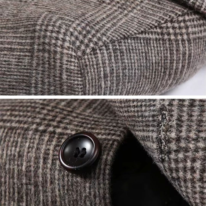 Drune | Karierter Woll-Trenchcoat