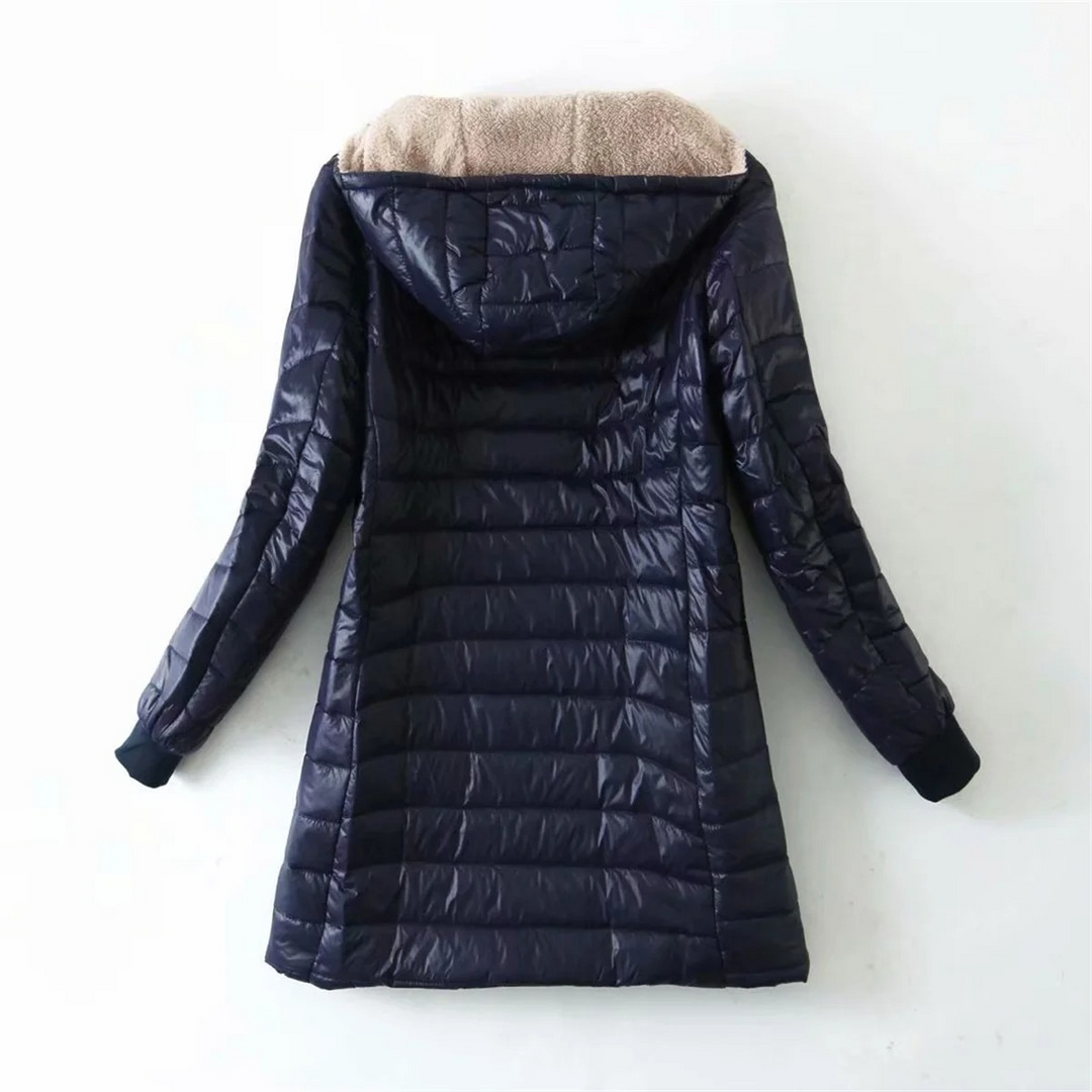 Drune | Luxuriöse Fleecegefütterte gepolsterte Jacke mit Kapuze für zusätzlichen Komfort Ideal für Herbst/Winter