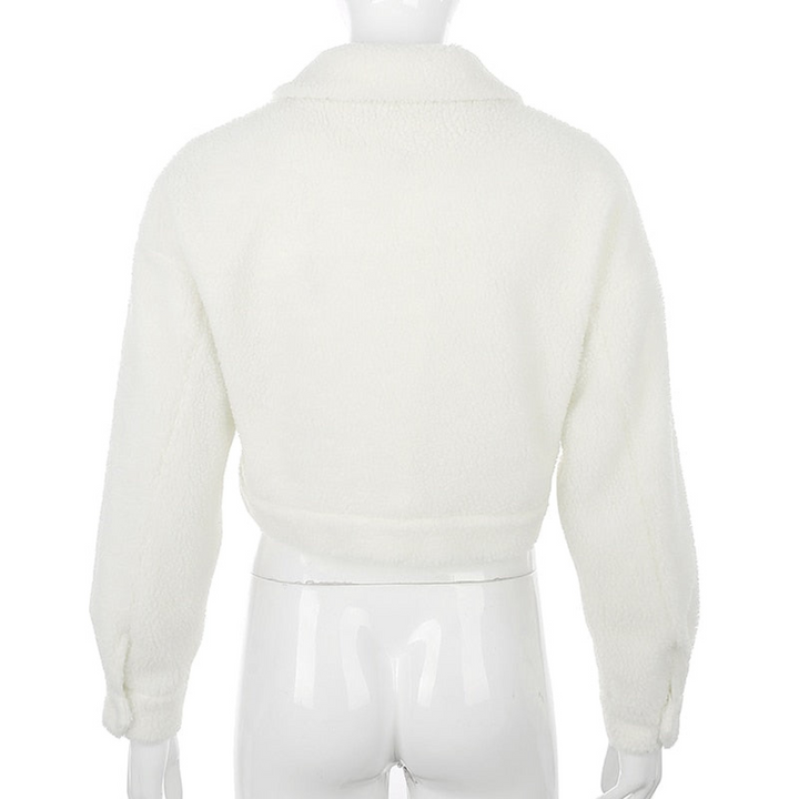 Drune | Kurzjacke aus Wolle für Frauen Weiß