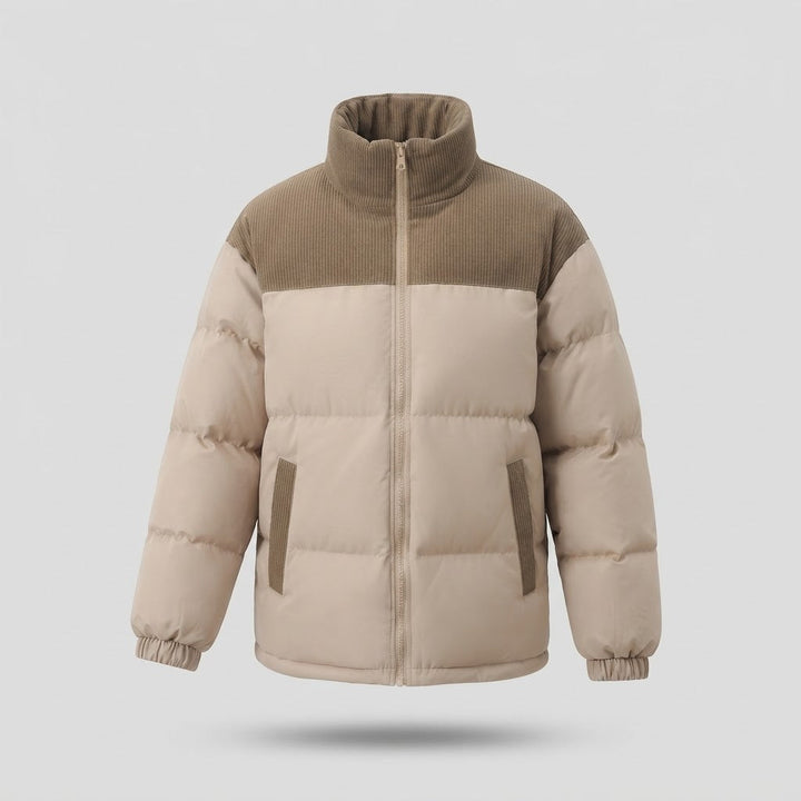 Damen Modische Daunenjacke mit hohem Kragen Drune
