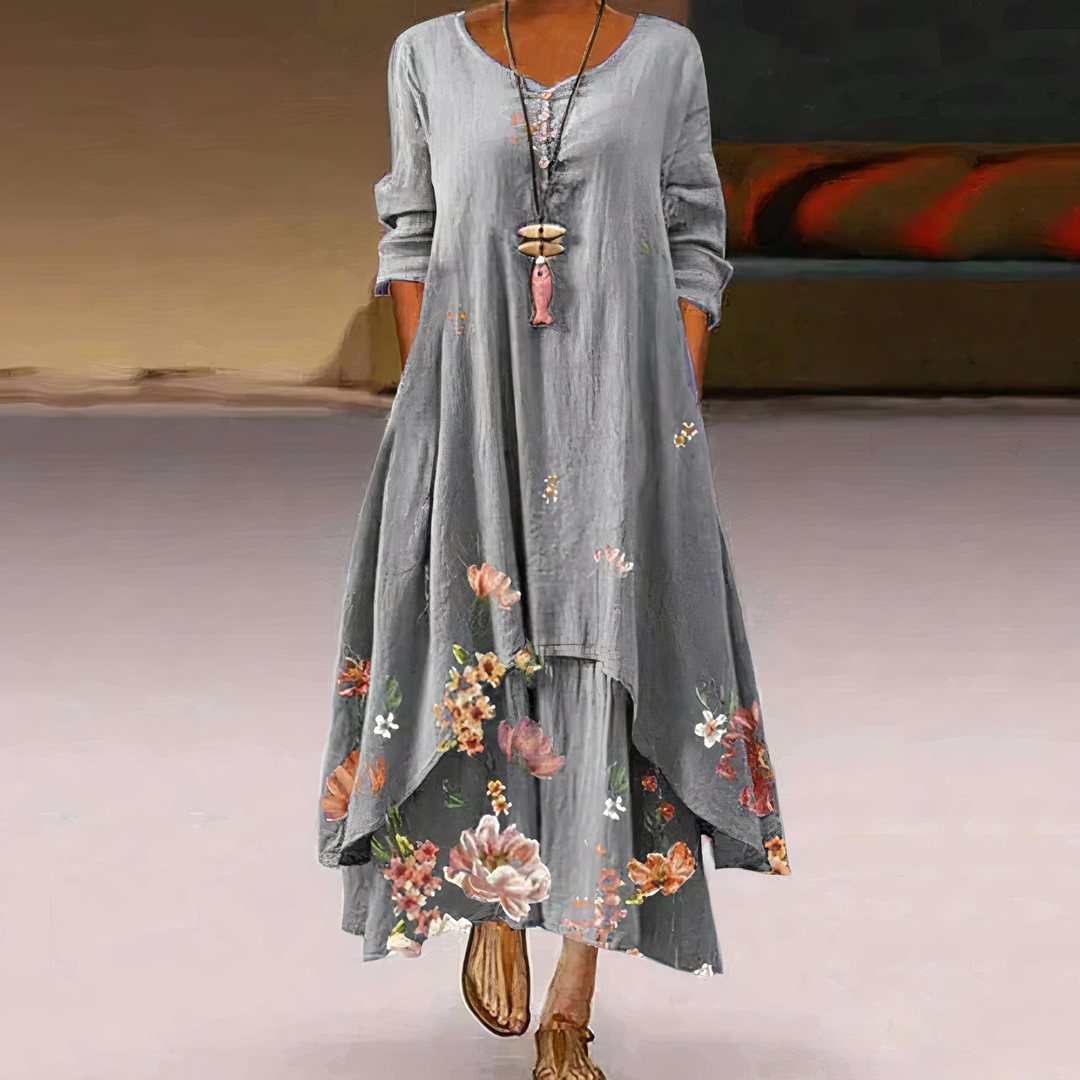 Drune | Elegantes Baumwollkleid Modisch
