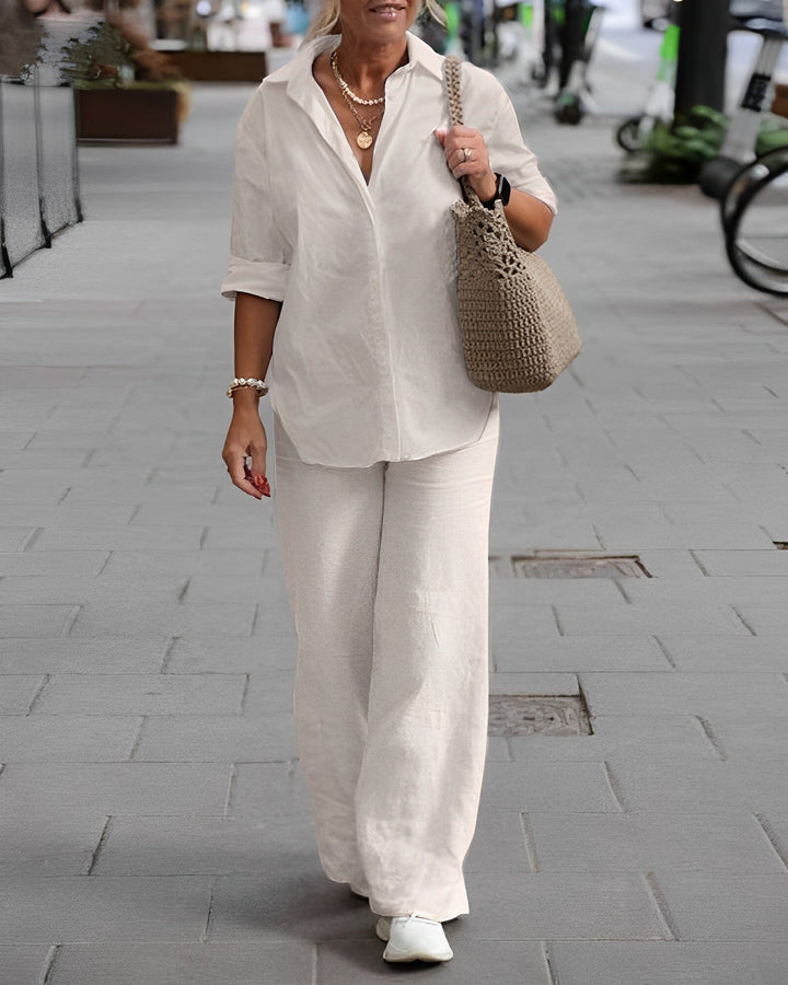 Drune | Relaxed Leinenhose mit Luftigem Sitz für Damen