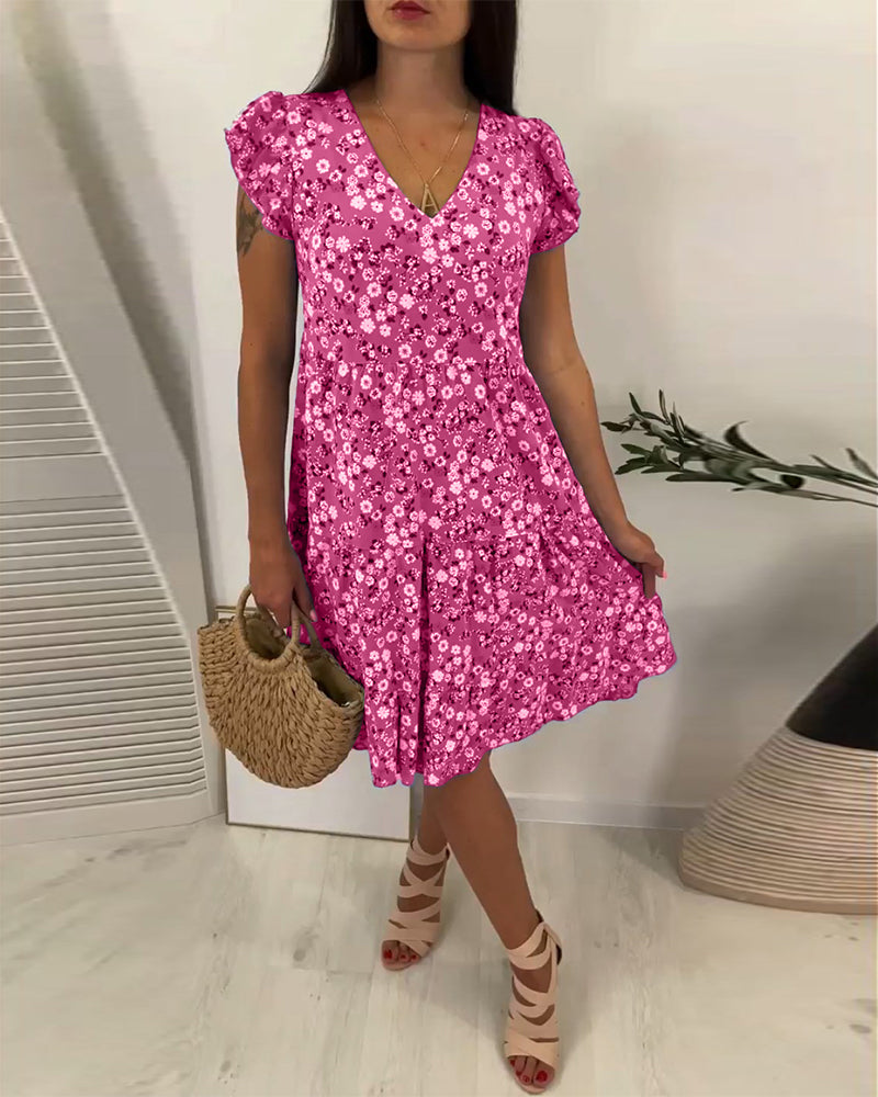 Drune | Frische Sommerkleid mit Blumenmuster