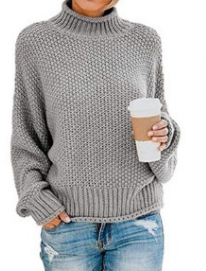 Drune | Unifarbener Langärmeliger Pullover