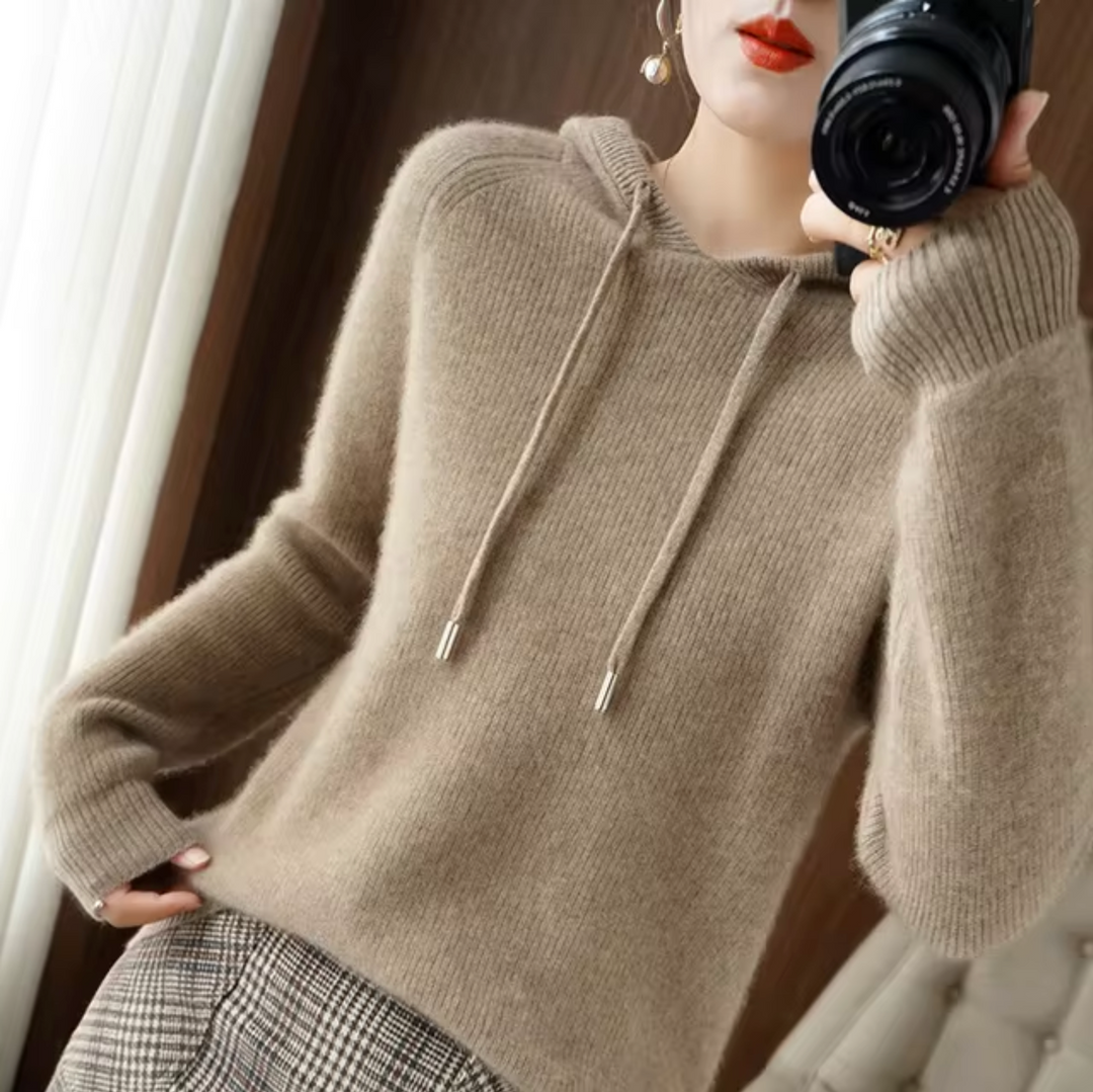 Drune | Gestrickter Kapuzenpullover aus Kaschmirwolle