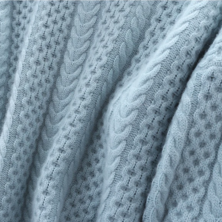 Drune | Luxuriöser Kaschmir-Rollkragenpullover mit Karomuster