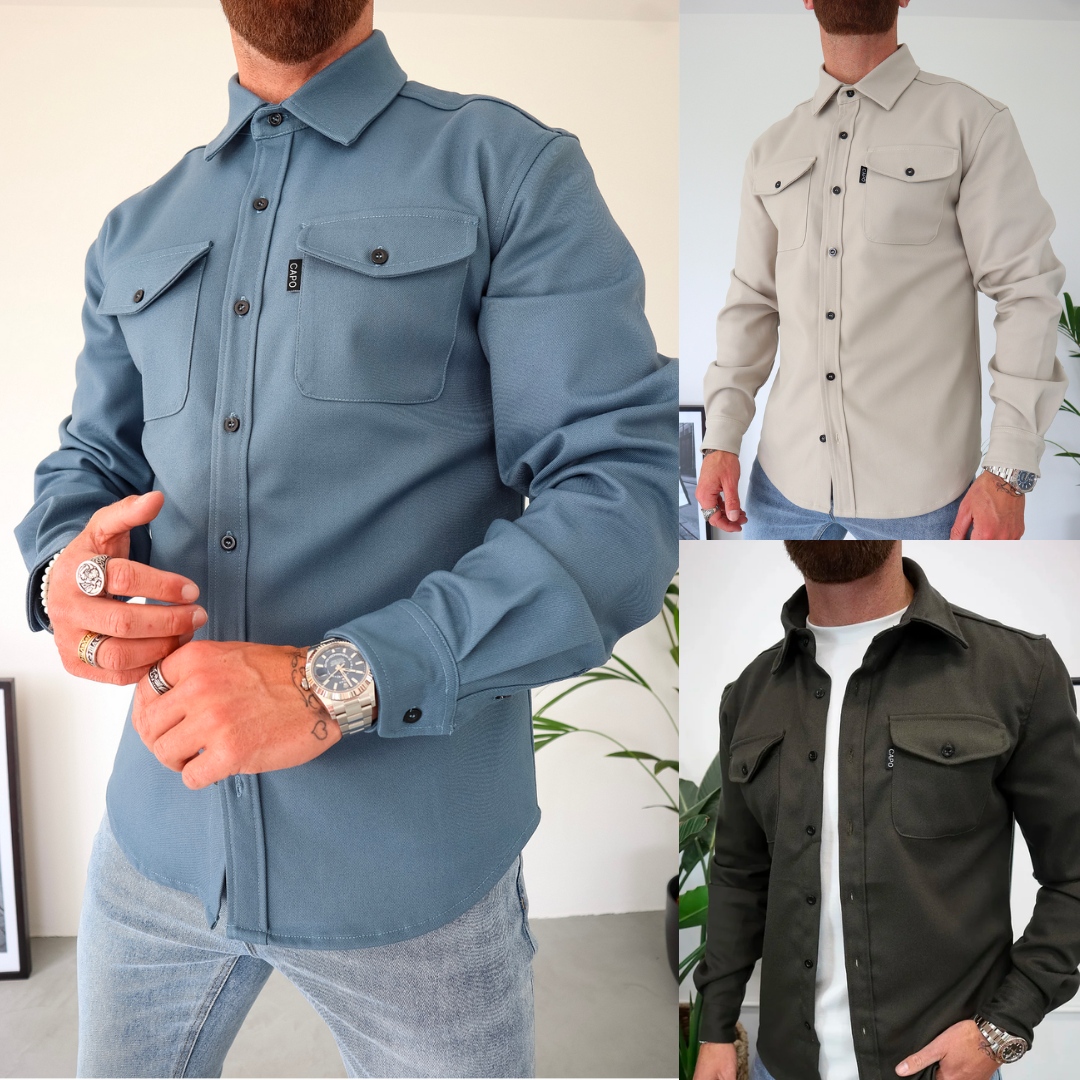 Drune | Premium-Jacke mit Knopfverschluss für Herren | Stylische und bequeme Jacke