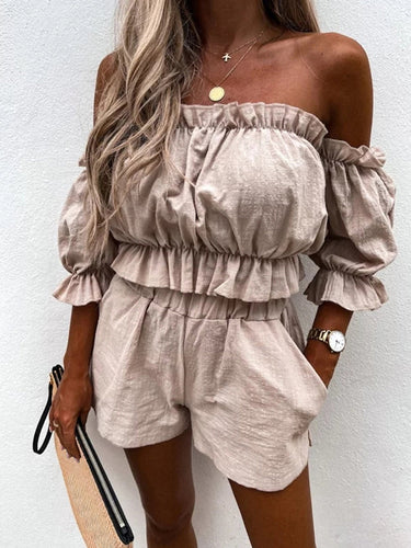 Drune | Off-Shoulder Zweiteiliges Outfit