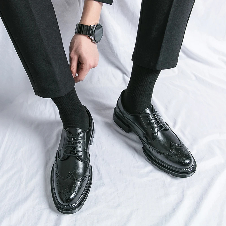 Drune | Modische Herrenschuhe Mit Brogue Design Und Robuster Sohle