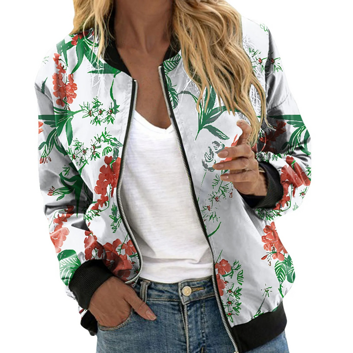 Drune | Blazer mit Lebhaften Blumen für Frauen