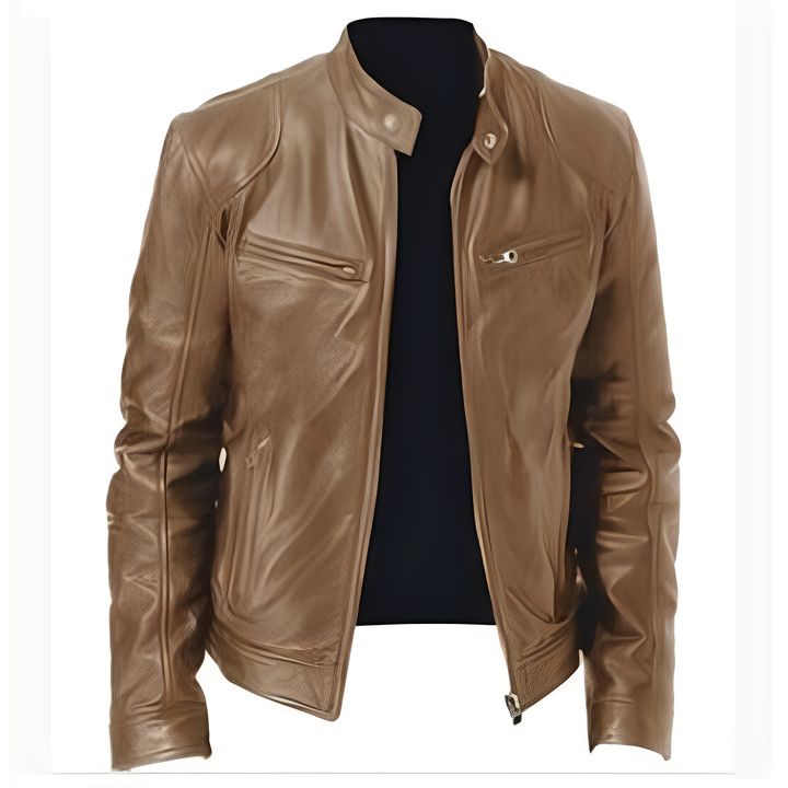 Drune | Freizeit PU Lederjacke für Männer