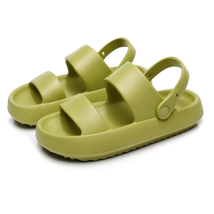 Drune | Orthopädische Sandalen Comfort Plus Pantoletten mit Doppelriemen Gepolsterte, Lässige Slip-On-Sandalen