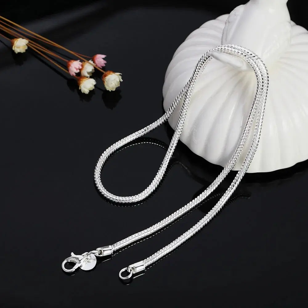 Drune925 3Mm Sterling Silber Schlangen Kette