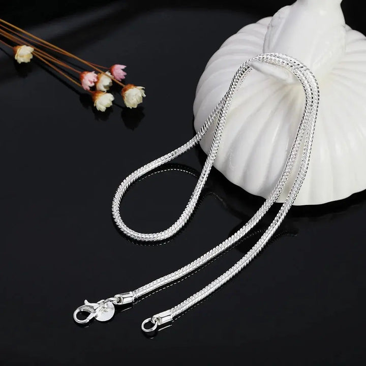 Drune925 3Mm Sterling Silber Schlangen Kette