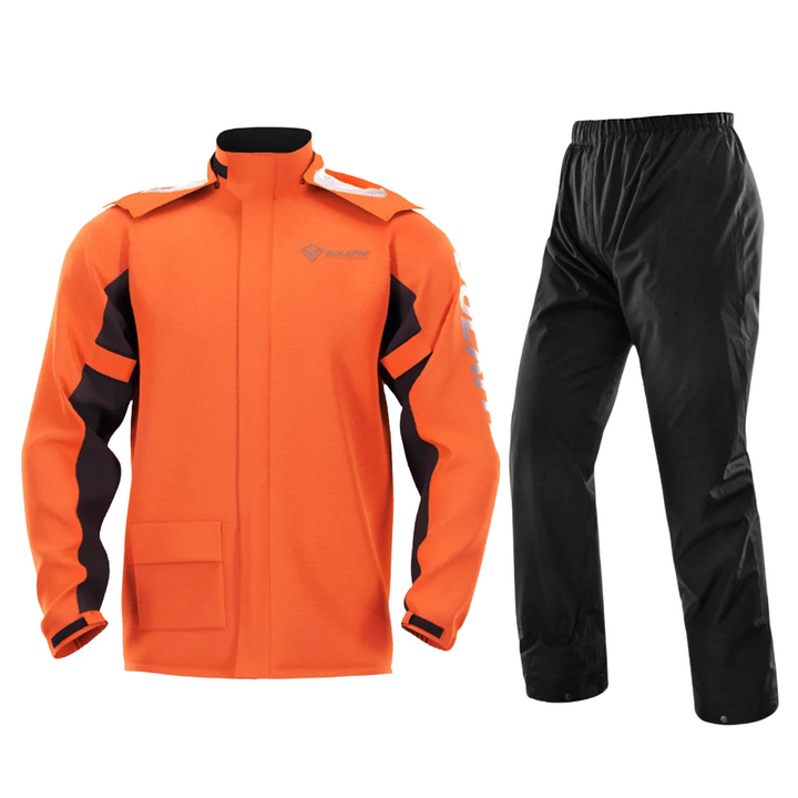 Drune | Unisex Motorrad Regenjacke wasserdicht und atmungsaktiv - Leichtes Design