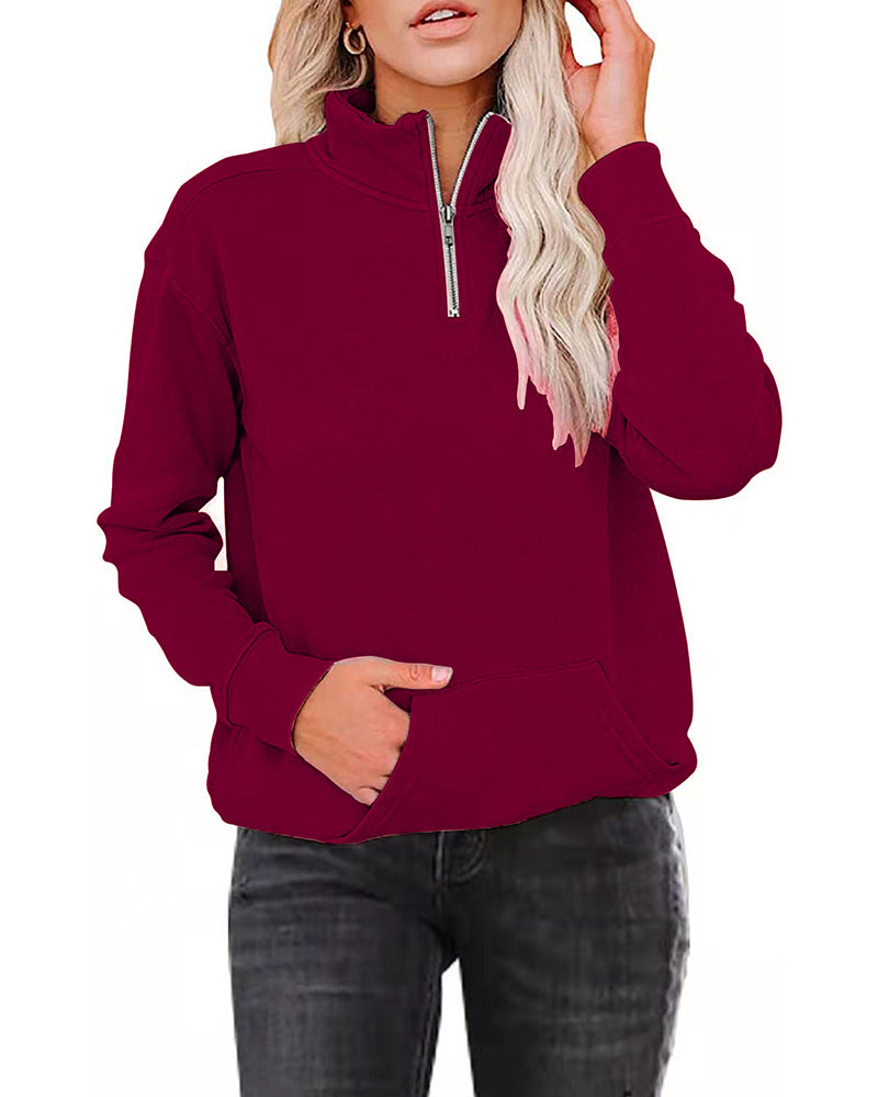 Drune | Sweatshirt mit Stehkragen