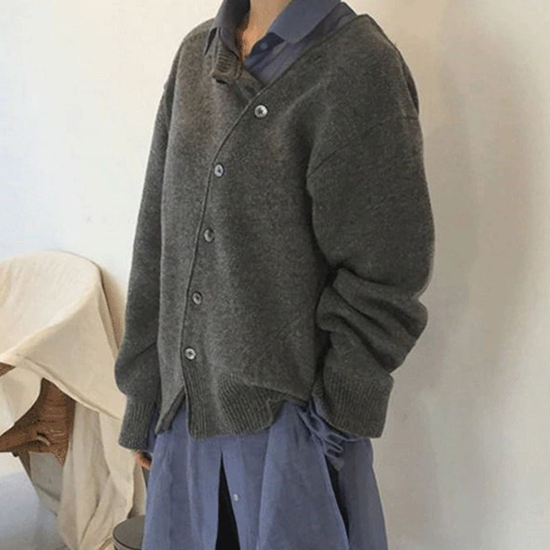 Drune | Asymmetrische Strickjacke für Stil und Komfort