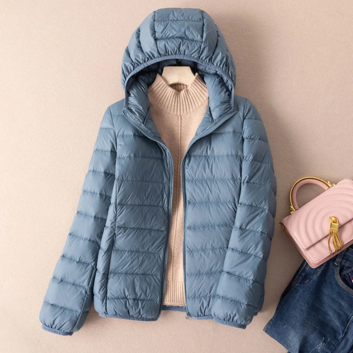 Drune | Steppjacke Leicht mit Kapuze Warm Gefüttert Lässige Passform