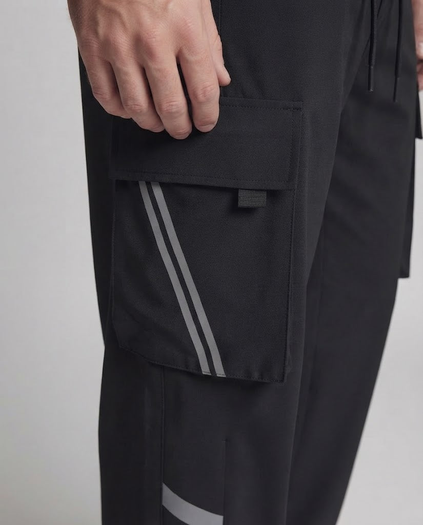 Herren Bunte Cargo-Hose mit breitem Schnitt Drune