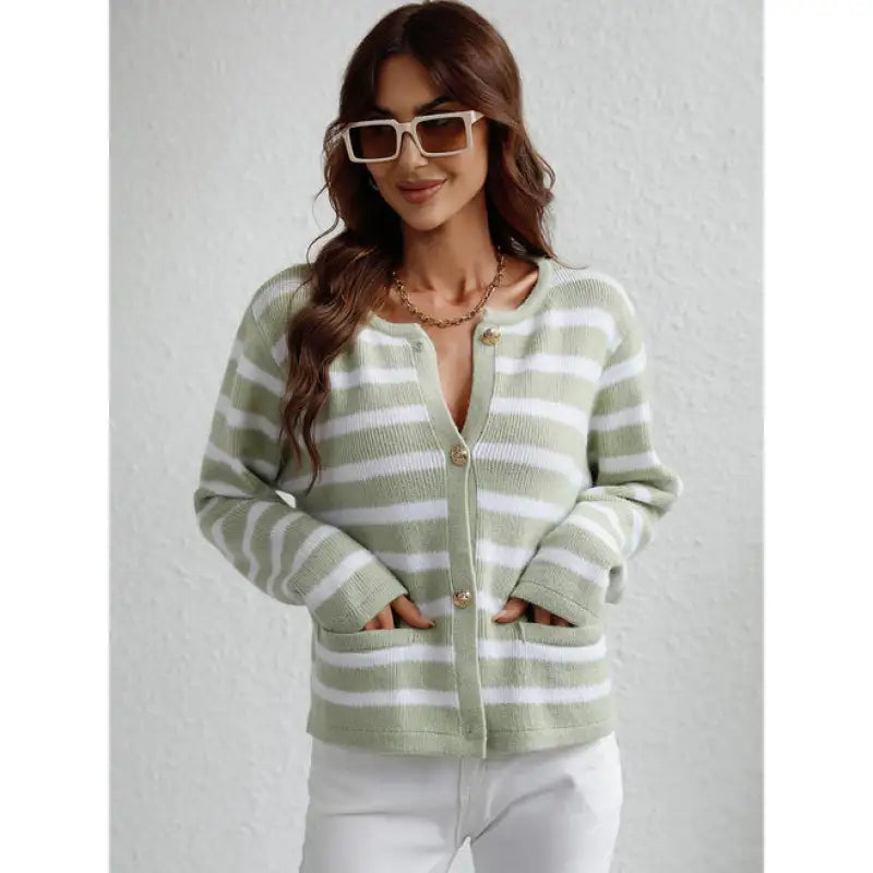 Drune | Strick-Cardigan mit Knöpfen und seitlichen Taschen