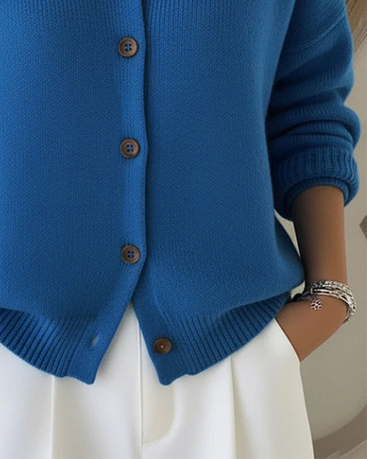 Drune | Pullover mit Knopfleiste Am Revers