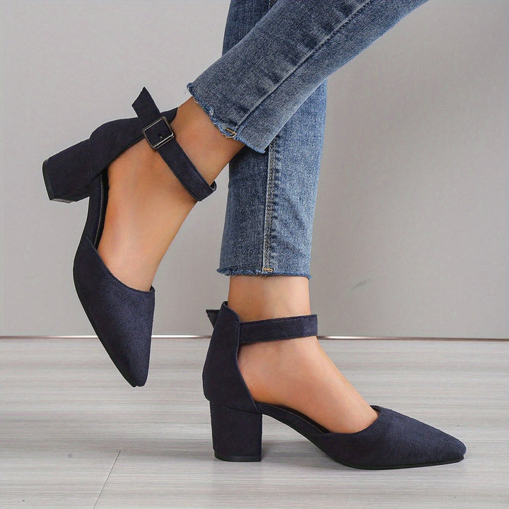 Drune | Damen Sandalen mit Blockabsatz Schnürung, mit Knöchelriemen, Elegant