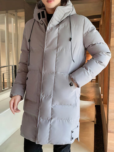 Drune | Winterjacke mit Kapuze für Männer in mittellanger Ausführung - Perfekt für Aktivitäten im Freien