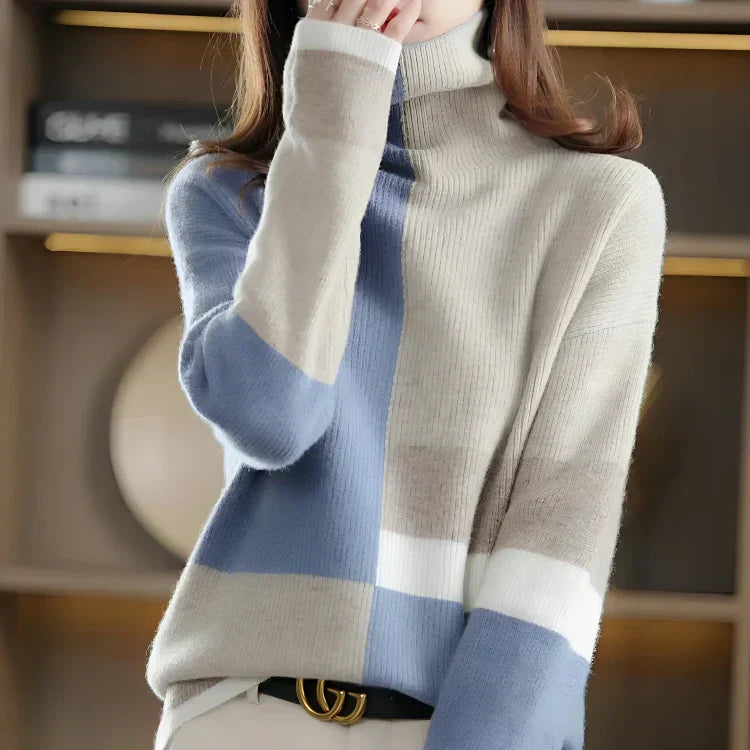 Drune | Kuschelpullover mit Farbakzenten für den Winter