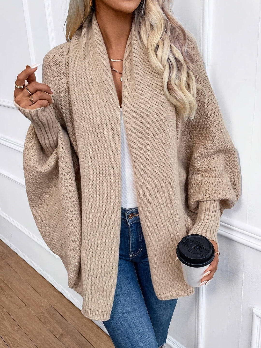 Drune | Fledermausärmel Strickjacke