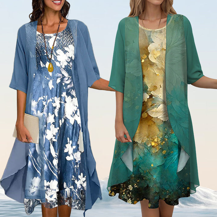 Drune | Chic & Bequem Blusen Und Kleid Ensemble