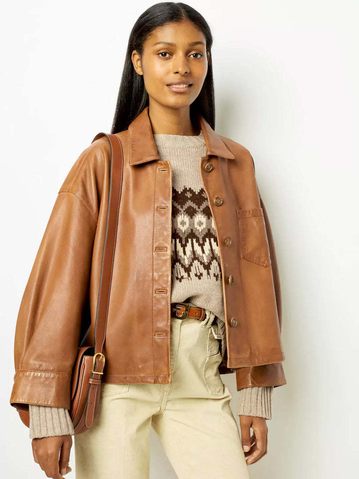 Drune | Weinlese Lederjacke
